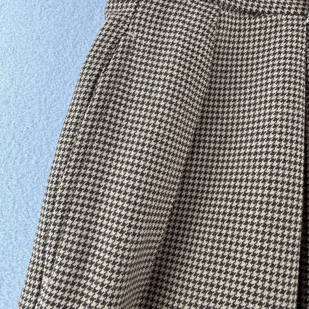 Vintage Polo Ralph Lauren Pants Mens Fits 36x31 Houndstooth Pleated Slacks USA
